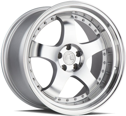 Aodhan AH03 - JDMuscleWheelsAODAH0315804100114320FB15x84x100/114.3 +20Golss Black ( Gold Rivet