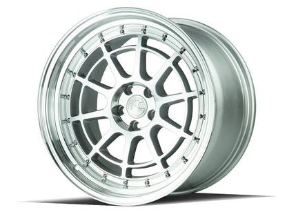 Aodhan AH04 - JDMuscleWheelsAODAH0418955114330SMF18x9.55x114.3 +30Silver Machined Face