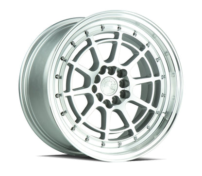 Aodhan AH04 - JDMuscleWheelsAODAH0415804100114320SML15x84x100/114.3 +20Silver Machined Face