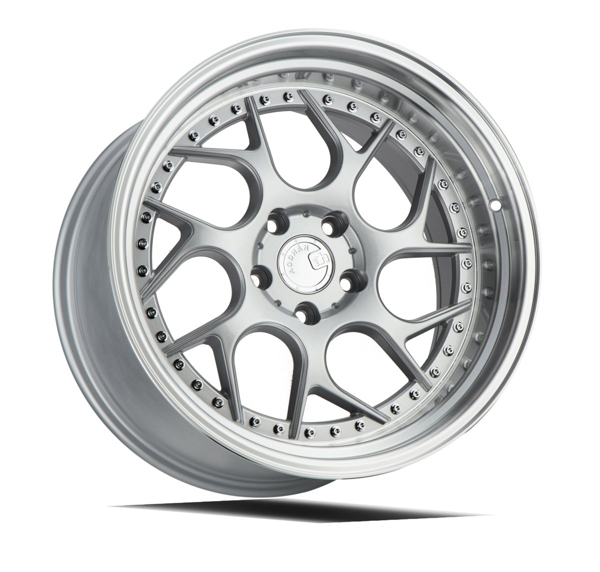 Aodhan DS01 - JDMuscleWheelsAODDS11895510035SML18x9.55x100 +35Silver Machined Lip