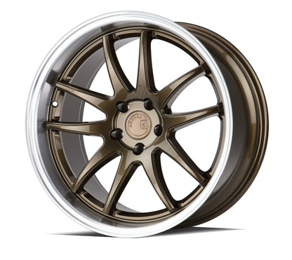 Aodhan DS02 - JDMuscleWheelsAODDS21895510035BR18x9.55X100 +35Bronze w/Machined Lip