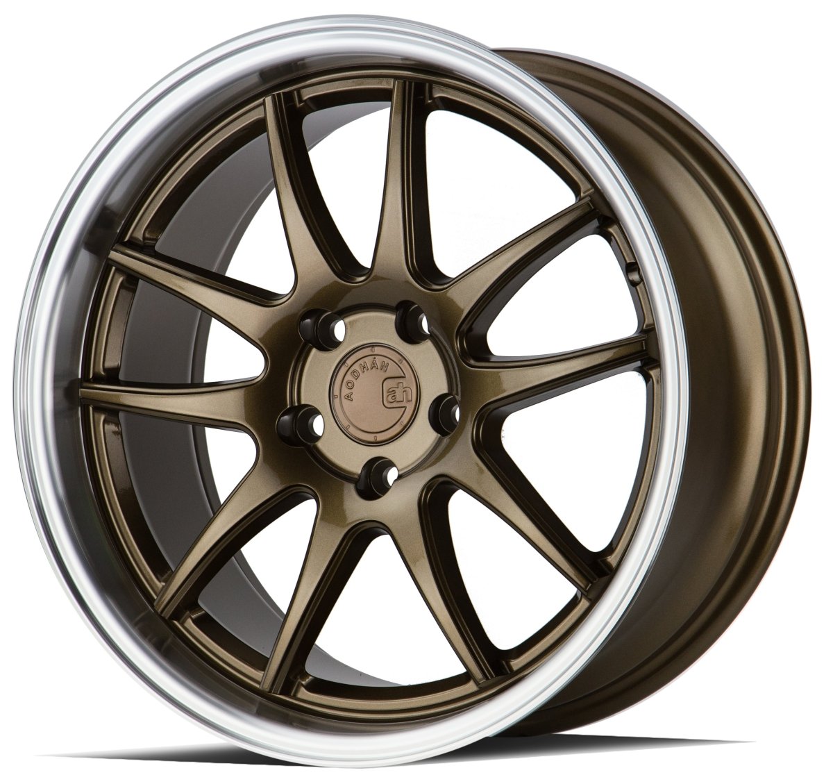 Aodhan DS02 - JDMuscleWheelsAODDS21885511435BR18x8.55x114.3 +35Bronze w/Machined Lip