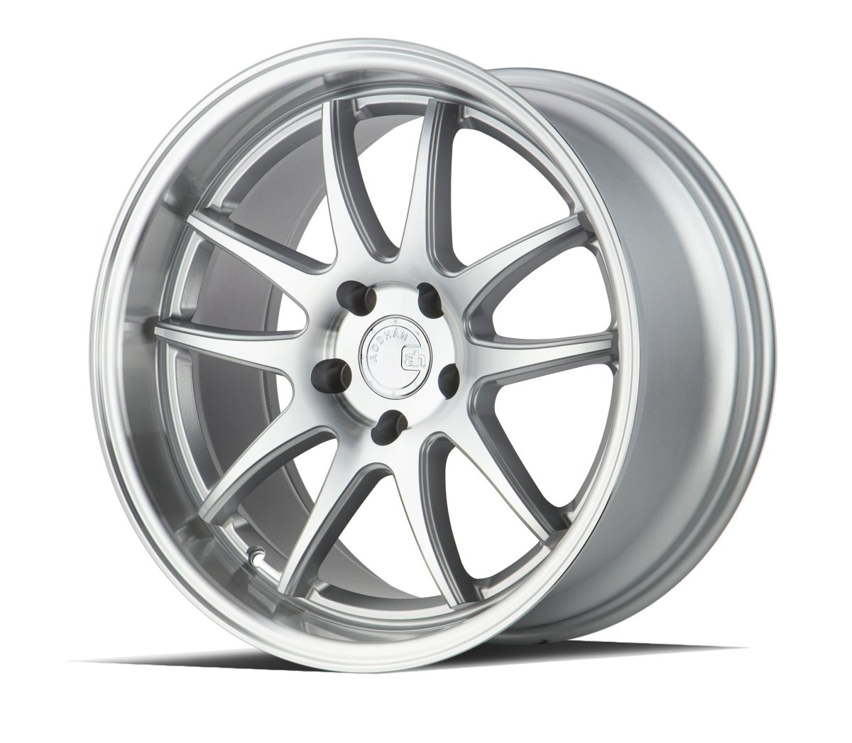 Aodhan DS02 - JDMuscleWheelsAODDS21895510035SMF18x9.55X100 +35Silver w/Machined Face