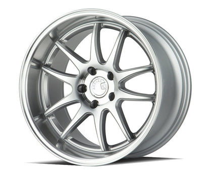 Aodhan DS02 - JDMuscleWheelsAODDS21911511415SMF19x115x114.3 +15Silver W/Machined Face
