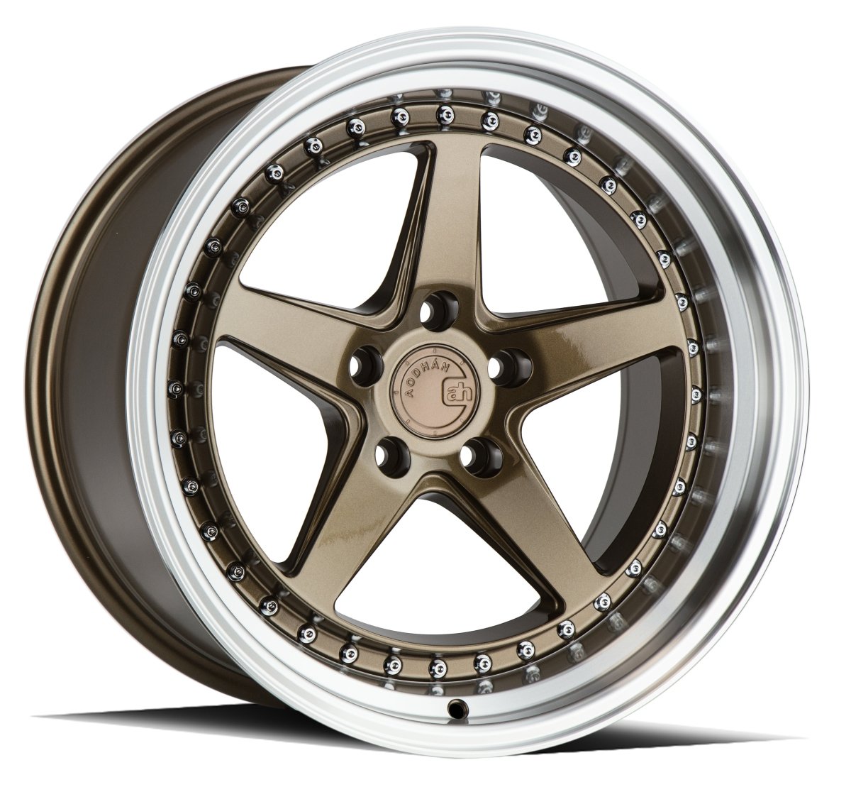 Aodhan DS05 - JDMuscleWheelsAODDS51885510035BR18x8.55x100 +35Bronze w/Machined Lip