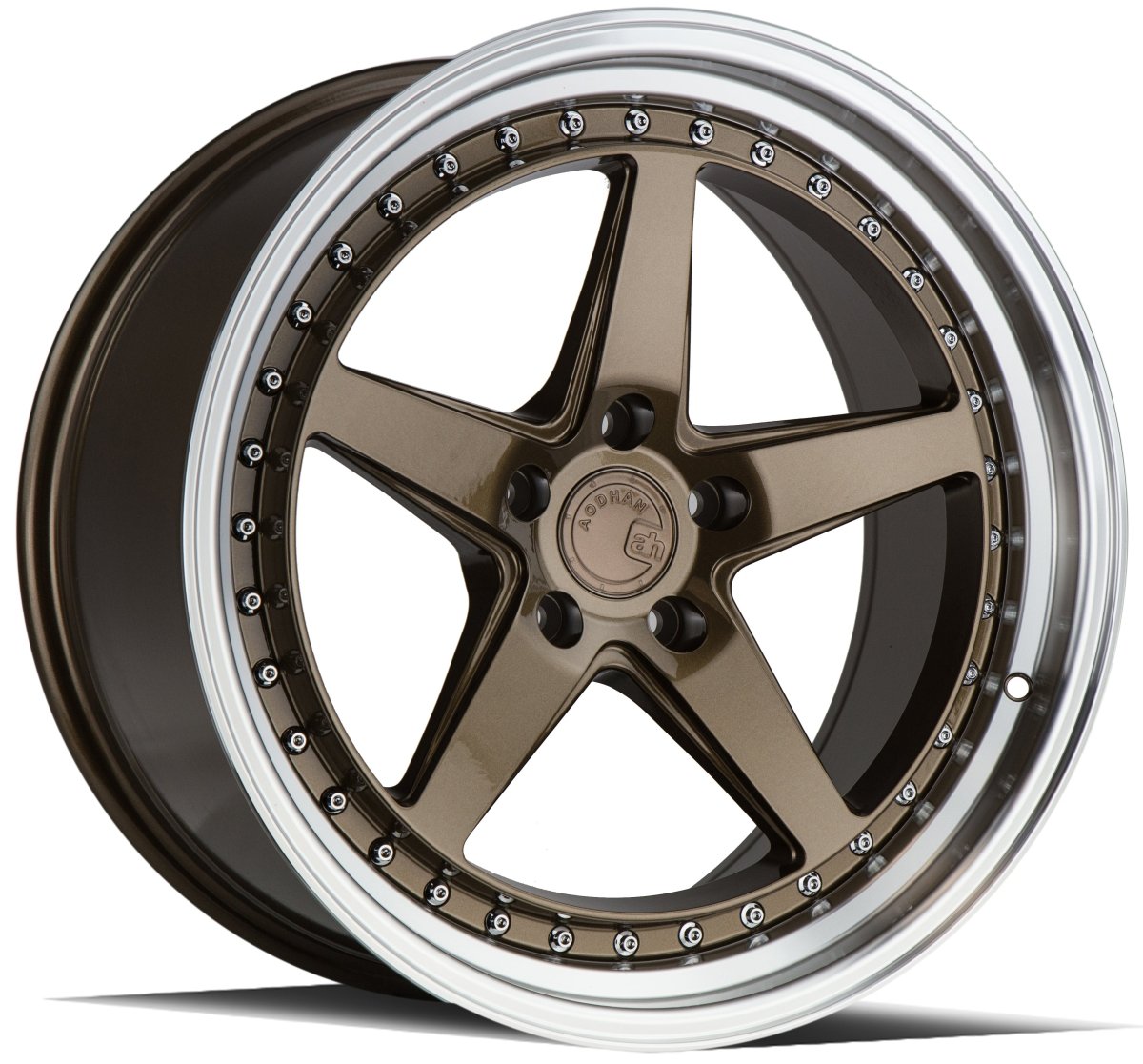 Aodhan DS05 - JDMuscleWheelsAODDS51885510035BR18x8.55x100 +35Bronze w/Machined Lip