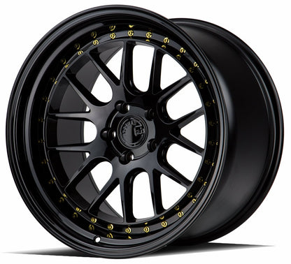Aodhan DS06 - JDMuscleWheelsAODDS61911511422GB19x115x114.3 +22Gloss Black