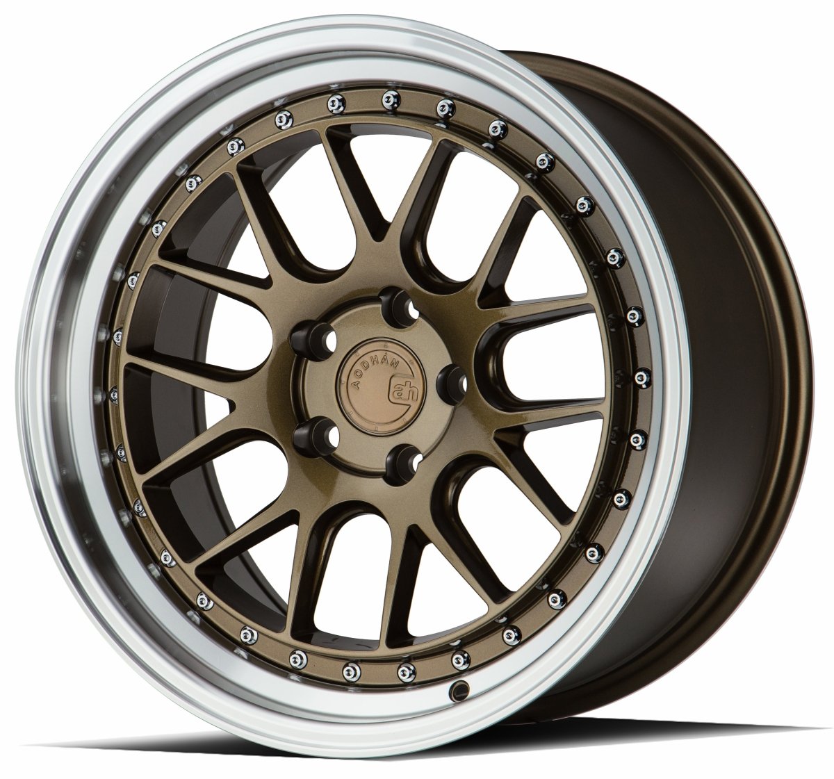 Aodhan DS06 - JDMuscleWheelsAODDS61885510035BZ18x8.55x100 +35Bronze w/Machined Lip