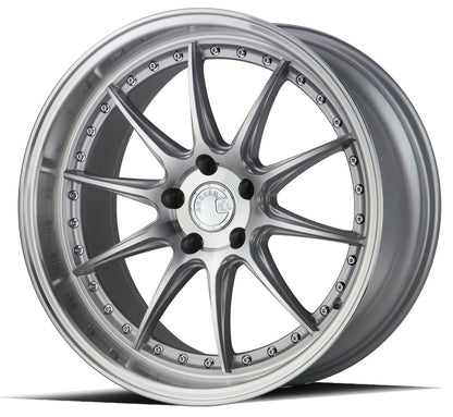 Aodhan DS07 - JDMuscleWheelsAODDS71995511422SMF19x9.55x114.3 +22Silver w/Machined Face