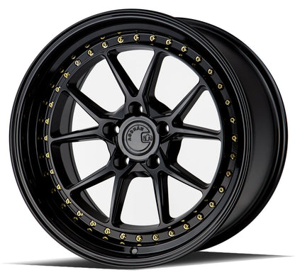 Aodhan DS08 - JDMuscleWheelsAODDS81895510035GB18x9.55x100 +35Gloss Black