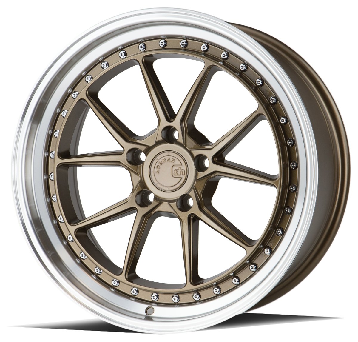 Aodhan DS08 - JDMuscleWheelsAODDS81985511435BZ19x8.55x114.3 +35Bronze w/Machined Lip