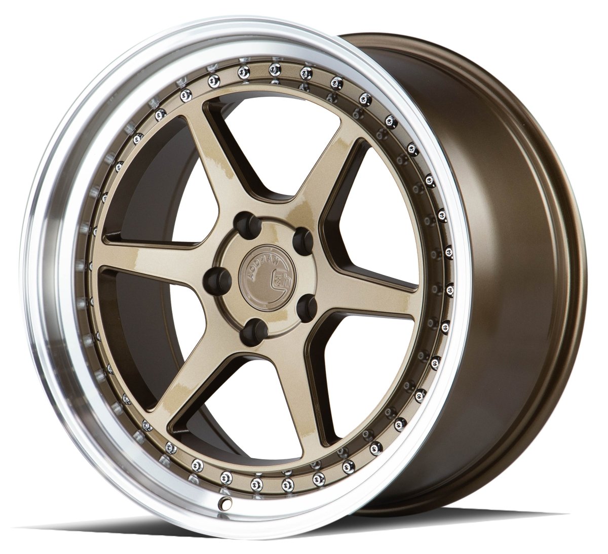 Aodhan DS09 - JDMuscleWheelsAODDS91895510035BZ18x9.55x100 +35Bronze w/Machined Lip