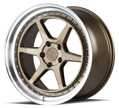 Aodhan DS09 - JDMuscleWheelsAODDS91895510035BZ18x9.55x100 +35Bronze w/Machined Lip