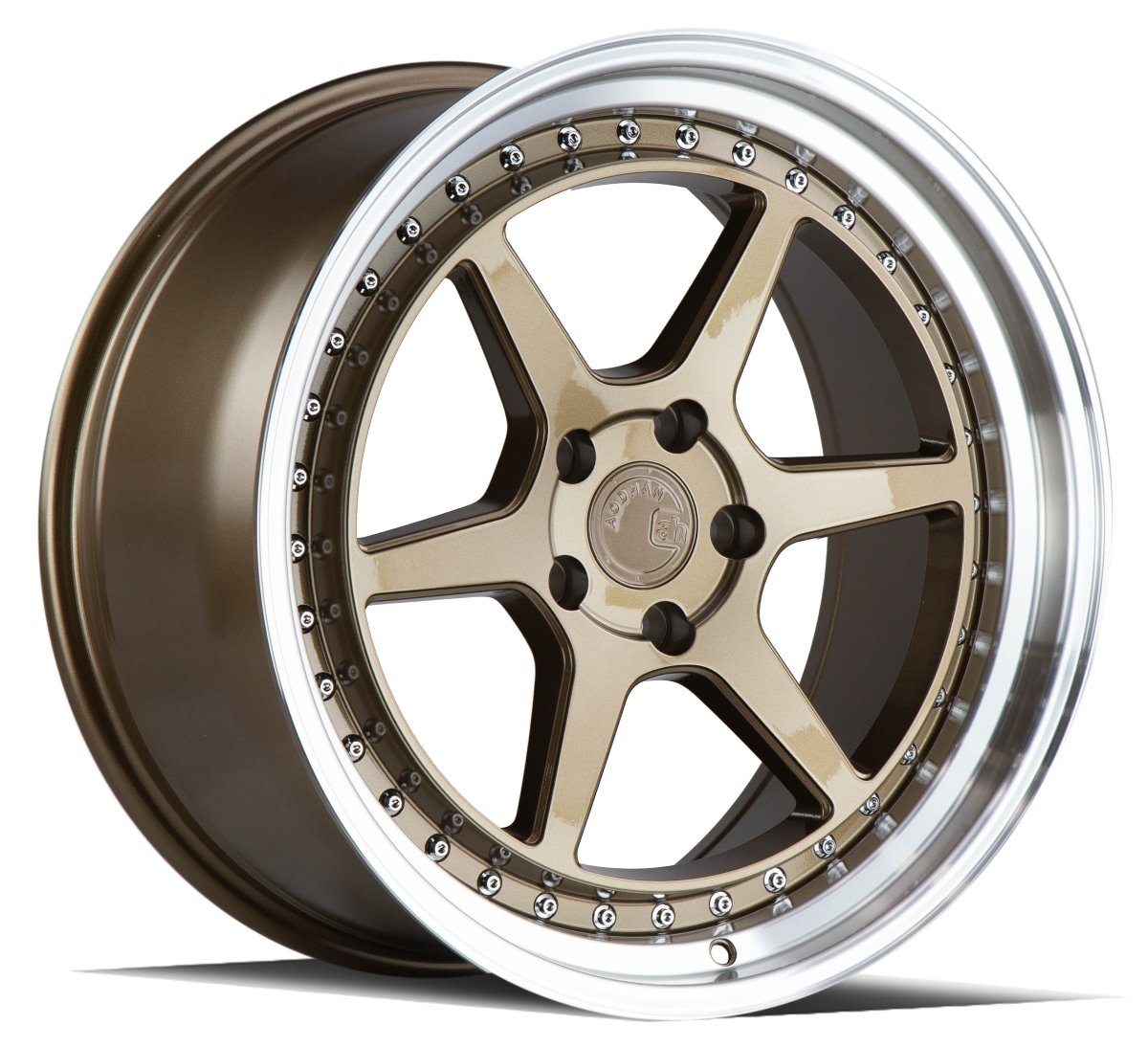Aodhan DS09 - JDMuscleWheelsAODDS91885510035BZ18x8.55x100 +35Bronze w/Machined Lip