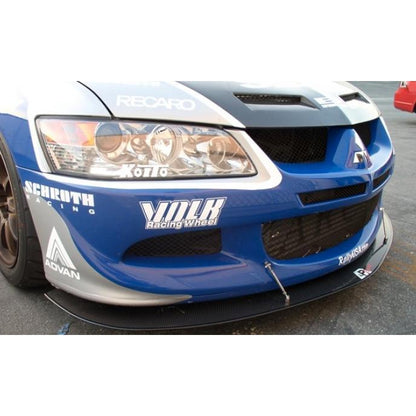 APR Carbon Fiber Front Wind Splitter Mitsubishi EVO 9 2006-APR-CW-484009-APR-CW-484009-Front Wind Splitter-APR-JDMuscle