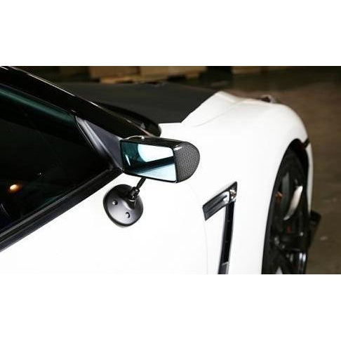 APR Carbon Fiber Mirrors Formula GT3 Black Base Nissan GTR R35 2009-2015