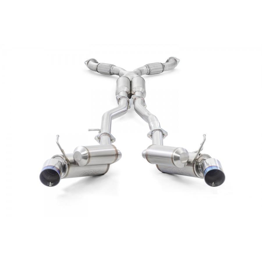 ARK GRiP Exhaust System | 2003-2006 Infiniti G35 Coupe (SM1101-0103G)-ARK SM1101-0103G-Cat Back Exhaust System-ARK Performance-JDMuscle