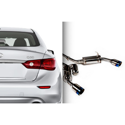 ARK Performance GRiP Cat-Back Exhaust | 2014-2015 Infiniti Q50 3.7L (SM1106-0107G)-Cat Back Exhaust System-ARK Performance-JDMuscle