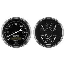 Auto Meter 2 pc. Gauge Kit Quad & Speedometer 5in Old Tyme Black Universal | 1703 - JDMuscleMulti Gaugesatm1703