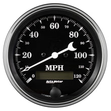 Auto Meter Gauge Speedometer 3 3/8in 120mph Electric Prog. w/ LCD Odo Old Tyme Black Universal | 1780 - JDMuscleMulti Gaugesatm1780