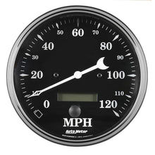 Auto Meter Gauge Speedometer 5in 120mph Elec. Prog. w/ LCD Odo Old Tyme Black Universal | 1789 - JDMuscleMulti Gaugesatm1789