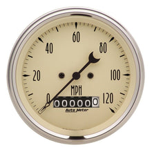 Autometer 3 - 3/8in 120mph Antique Beige Electric Programmable Speedometer w/ Wheel Odometer Universal | 1879 - JDMuscleMulti Gaugesatm1879