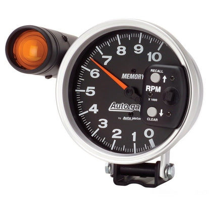 Autometer 5 inch 10K RPM w/ Monster Shift Lite / Memory Pedestal Tachometer Black Universal | 233906 - JDMuscleTachometersatm233906