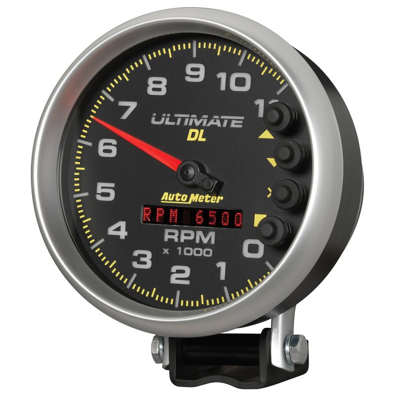 Autometer 5 inch Ultimate DL Playback Tachometer 11000 RPM Black Universal | 6897 - JDMuscleTachometersatm6897