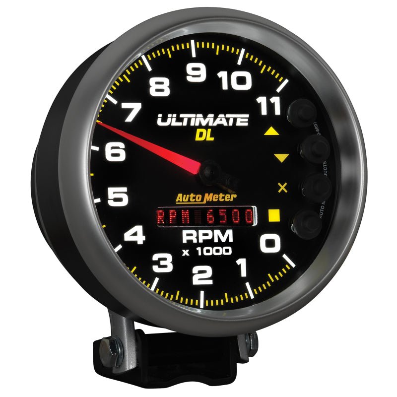 Autometer 5 inch Ultimate DL Playback Tachometer 11000 RPM Black Universal | 6897 - JDMuscleTachometersatm6897