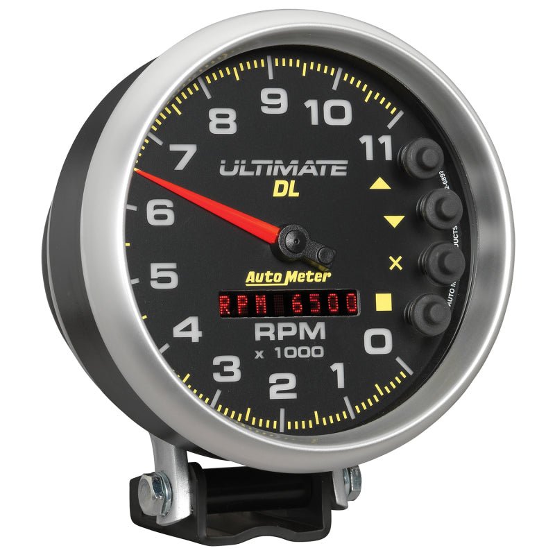 Autometer 5 inch Ultimate DL Playback Tachometer 11000 RPM Black Universal | 6897 - JDMuscleTachometersatm6897