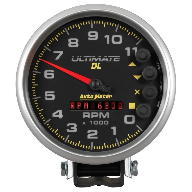 Autometer 5 inch Ultimate DL Playback Tachometer 11000 RPM Black Universal | 6897 - JDMuscleTachometersatm6897