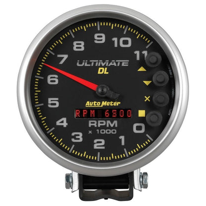 Autometer 5 inch Ultimate DL Playback Tachometer 11000 RPM Black Universal | 6897 - JDMuscleTachometersatm6897