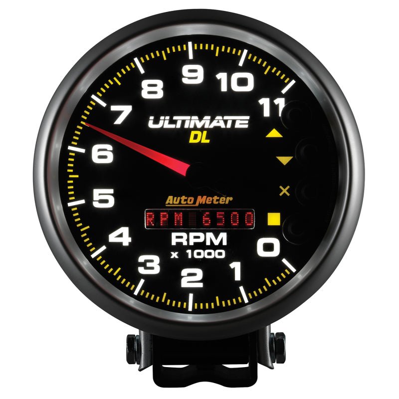 Autometer 5 inch Ultimate DL Playback Tachometer 11000 RPM Black Universal | 6897 - JDMuscleTachometersatm6897