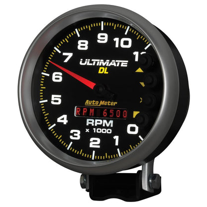 Autometer 5 inch Ultimate DL Playback Tachometer 11000 RPM Black Universal | 6897 - JDMuscleTachometersatm6897