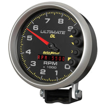 Autometer 5 inch Ultimate DL Playback Tachometer 9000 RPM Black Universal | 6896 - JDMuscleTachometersatm6896