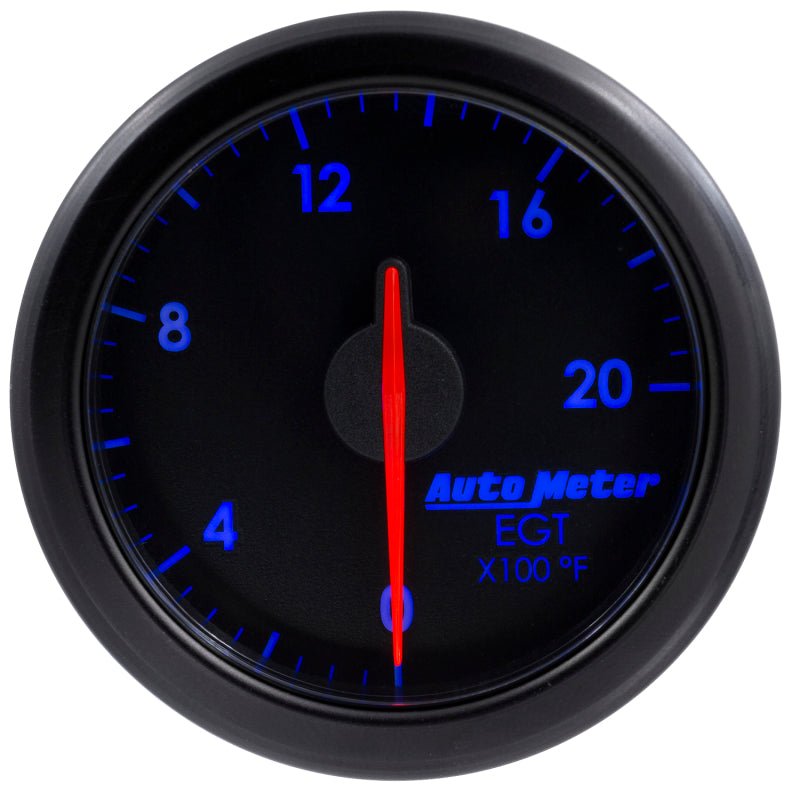Autometer Airdrive 2 - 1/16in EGT Gauge 0 - 2000 Degrees F Black Universal | 9145 - T - JDMuscleEGT Gaugesatm9145-T