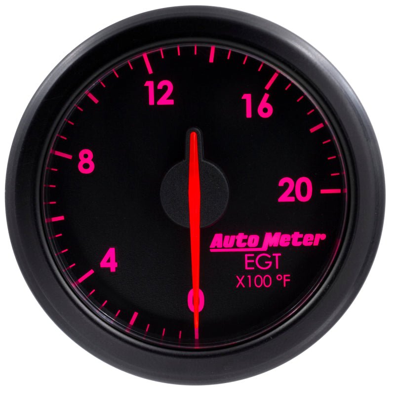 Autometer Airdrive 2 - 1/16in EGT Gauge 0 - 2000 Degrees F Black Universal | 9145 - T - JDMuscleEGT Gaugesatm9145-T