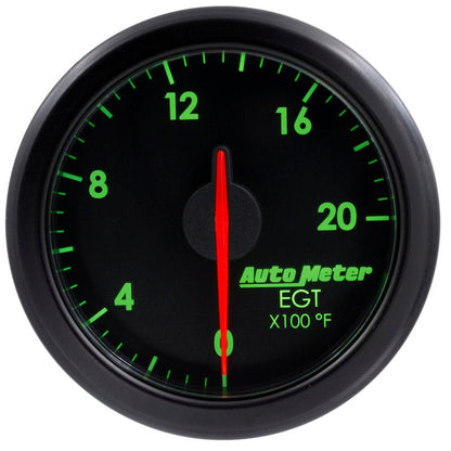 Autometer Airdrive 2 - 1/16in EGT Gauge 0 - 2000 Degrees F Black Universal | 9145 - T - JDMuscleEGT Gaugesatm9145-T