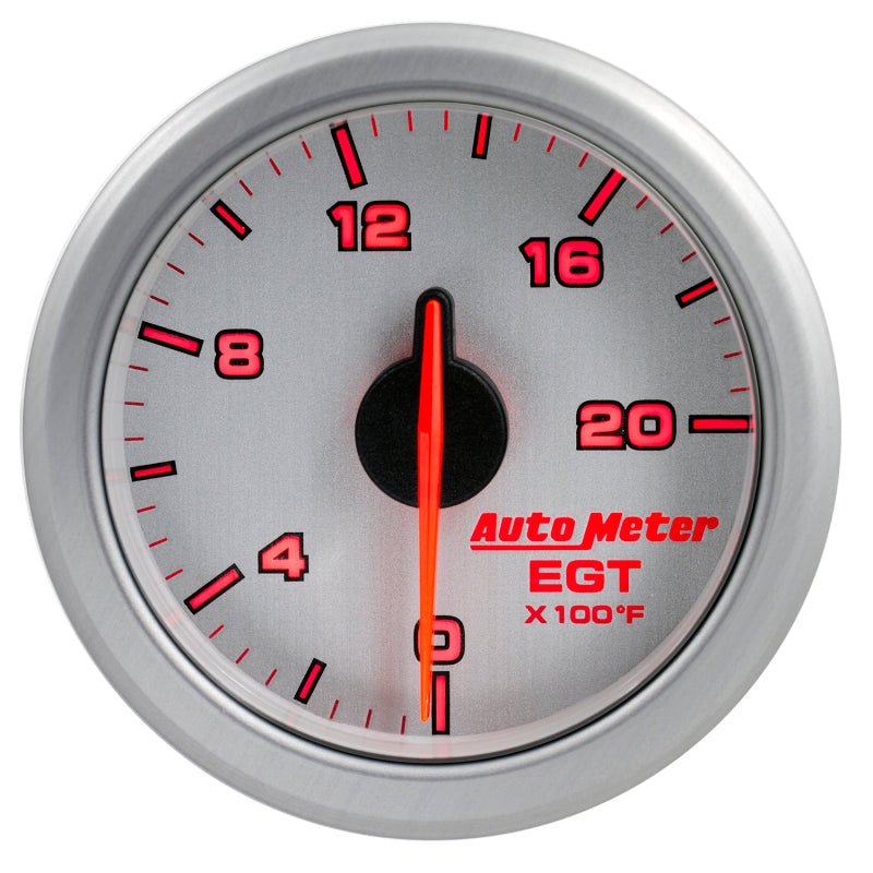 Autometer Airdrive 2 - 1/16in EGT Gauge 0 - 2000 Degrees F Silver Universal | 9145 - UL - JDMuscleEGT Gaugesatm9145-UL