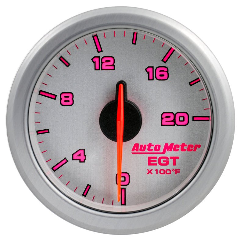Autometer Airdrive 2 - 1/16in EGT Gauge 0 - 2000 Degrees F Silver Universal | 9145 - UL - JDMuscleEGT Gaugesatm9145-UL