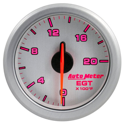 Autometer Airdrive 2 - 1/16in EGT Gauge 0 - 2000 Degrees F Silver Universal | 9145 - UL - JDMuscleEGT Gaugesatm9145-UL