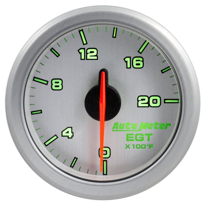 Autometer Airdrive 2 - 1/16in EGT Gauge 0 - 2000 Degrees F Silver Universal | 9145 - UL - JDMuscleEGT Gaugesatm9145-UL