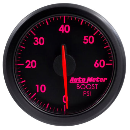 Autometer Airdrive 2 - 1/6in Boost Gauge 0 - 60 PSI Black Universal | 9160 - T - JDMuscleBoost Gaugesatm9160-T