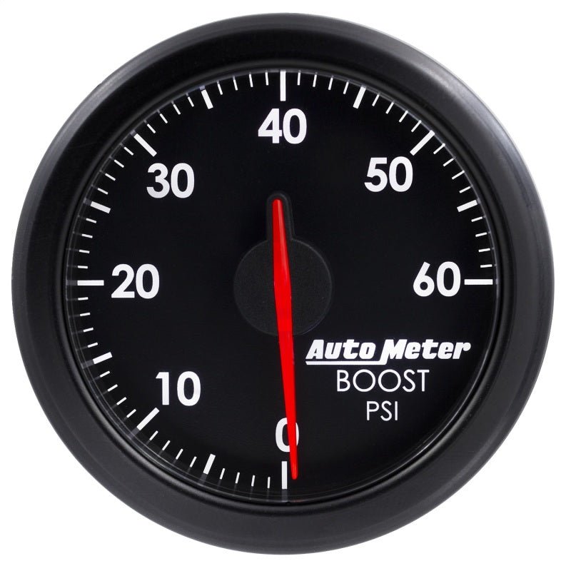 Autometer Airdrive 2 - 1/6in Boost Gauge 0 - 60 PSI Black Universal | 9160 - T - JDMuscleBoost Gaugesatm9160-T