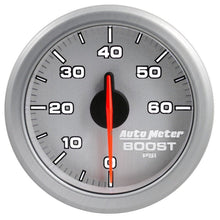 Autometer Airdrive 2 - 1/6in Boost Gauge 0 - 60 PSI Silver Universal | 9160 - UL - JDMuscleBoost Gaugesatm9160-UL