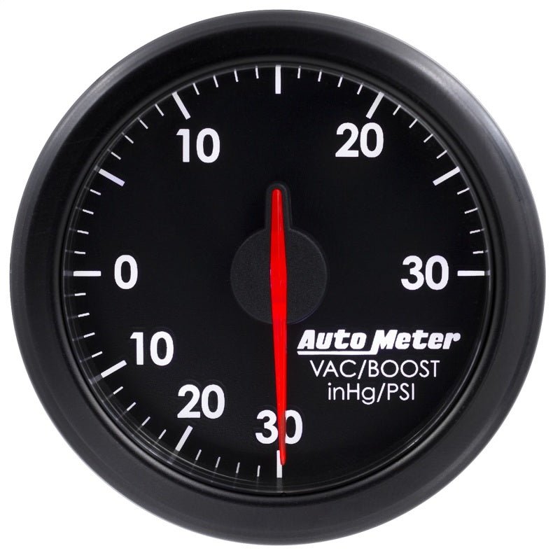 Autometer Airdrive 2 - 1/6in Boost/Vac Gauge 30in HG/30 PSI Black Universal | 9159 - T - JDMuscleBoost Gaugesatm9159-T