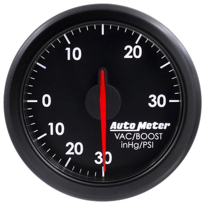 Autometer Airdrive 2 - 1/6in Boost/Vac Gauge 30in HG/30 PSI Black Universal | 9159 - T - JDMuscleBoost Gaugesatm9159-T