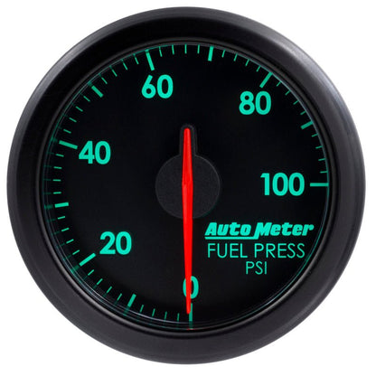 Autometer Airdrive 2 - 1/6in Fuel Pressure Gauge 0 - 100 PSI Black Universal | 9171 - T - JDMuscleFuel Pressure Regulator Gaugesatm9171-T