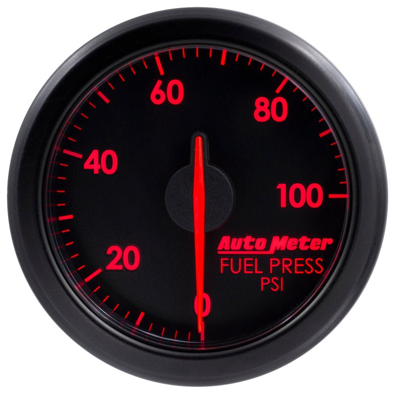 Autometer Airdrive 2 - 1/6in Fuel Pressure Gauge 0 - 100 PSI Black Universal | 9171 - T - JDMuscleFuel Pressure Regulator Gaugesatm9171-T