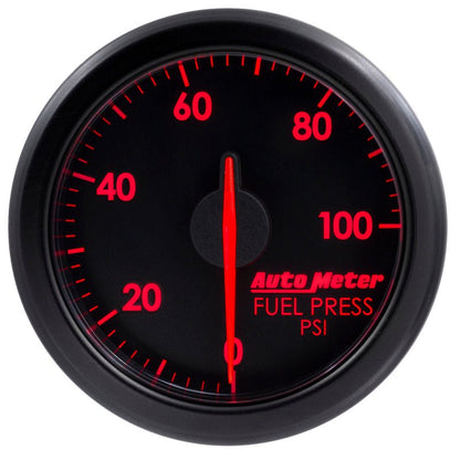 Autometer Airdrive 2 - 1/6in Fuel Pressure Gauge 0 - 100 PSI Black Universal | 9171 - T - JDMuscleFuel Pressure Regulator Gaugesatm9171-T